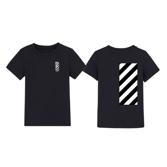 STRIPES T-SHIRT BLACK