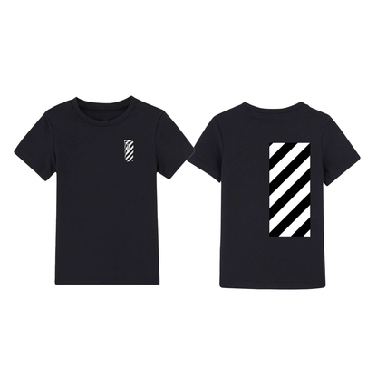 STRIPES T-SHIRT BLACK